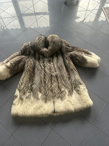 Edle silberfuchs pelzjacke - edle, silberfuchs-pelzjacke
