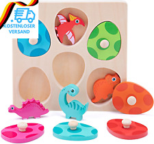 YGJT Greifpuzzle Holzpuzzle Ab 1 Jahr | Montessori Holzspielzeug 12-36 Monate Mä