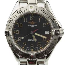 Breitling 1884 Colt Automatik Ref. A17035-101 Edelstahl Grau Date Full Set 1996