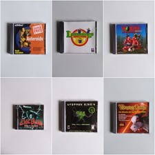 6 PC CD-ROM Spiele Konvolut • Asteroids, Lemmings, Worms, Evil Dead u.a.