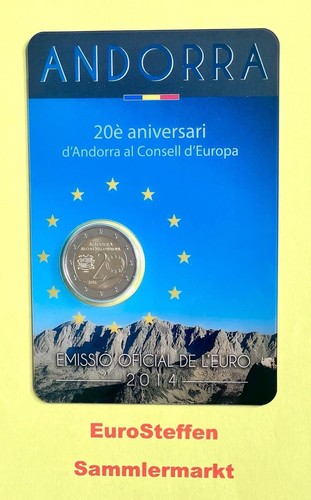 Andorra euro 2014 20 jahre - euro, "20