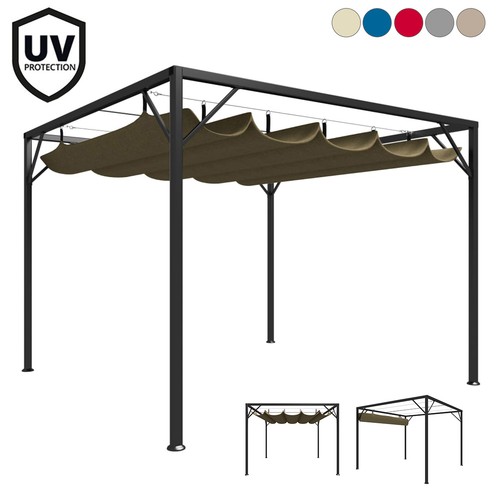 3x3m metall gartenpavillon - metall,