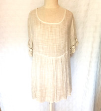 💙  Damen Bluse Tunika Ivory