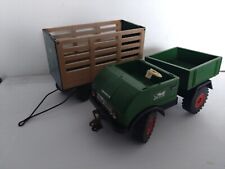 Unimog-Modell von Steiff, mit Anhänger, Scheunenfund