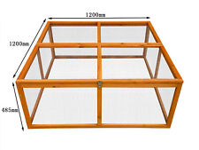 Hasen Kaninchen Freigehege "natur" 120 x 120 x 48,5 cm