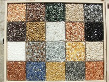 Warenmuster ohne Binder Marmorkies Marmorgranulat für Steinteppich 2/4 mm 20g