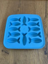 Ikea PLASTIS Eiswürfelform Eis Würfel BPA frei  Blau Fisch 60138113