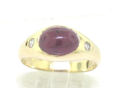 Rubin ring 585 gelbgold 14kt - ring,