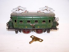 alte Märklin Spur 0 Blech Elektrolokomotive RS 910 Uhrwerk intakt Schlüssel