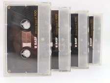 4x BASF chromdioxid super II  100  |  1990  |  Classic |  Stickers |  RARE!