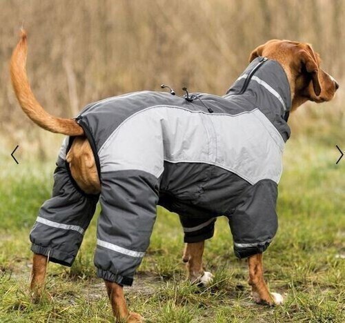 Hundemantel overall grau - hundemantel,