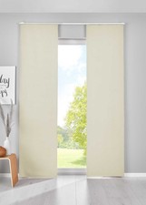 2 Verdunkelung Schiebegardinen »NewYork« Paneelwagen HxB 145x60 cm Beige