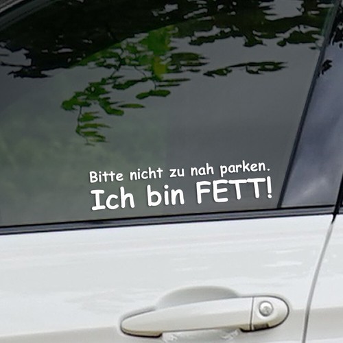 Aufkleber auto sticker bitte - sticker, "