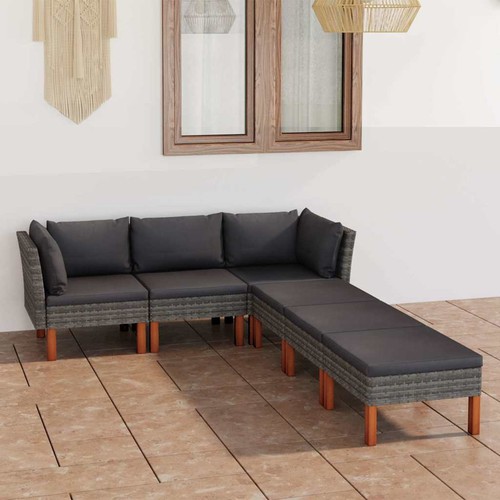 Tlg garten lounge set mit - 6-tlg., garten-lounge-set