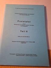 Deutsche Bundesbahn - Nr. 602/2 - Preistafel für Beförderung von Personen - 2000