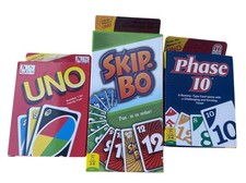 Phase 10 ,UNO & Skip Bo Set