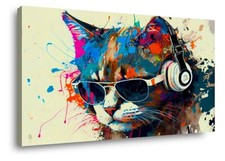 Bilder auf Leinwand Katze mit