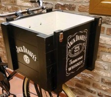 Lastenfahrrad Träger Kiste Jack Daniels Lackierungen Hollandrad Korb mit Träger!