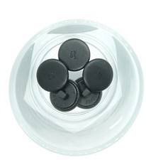 Leder Imitat Knopf mit Öse