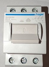 Hager Hauptschalter SH363N 63A 400V