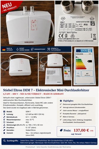 Stiebel eltron dem - stiebel,