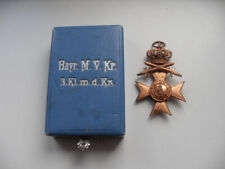 1.Weltkrieg Bayern: Militärverdienstkreuz 3.Klasse mit Schwerter + Krone im Etui