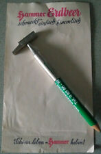 Stiftkappe HAMMER WEINBRAND mit Blatt aus Kellner-Block Reklame Werbung Selten