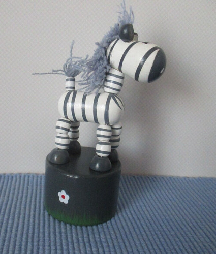 Drückfigur holz zebra - ,