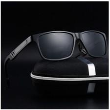 Aluminium Sonnenbrille Herren Polarisiert UV400 Schutz Verspiegelt Fahren Brille