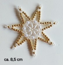 Perlenstern weihnachen weiß - perlenstern,