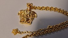 Originale Versace Medusa Halskette Unisex?, Vergoldet, Selten Getragen, NP 390€