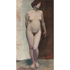 Frauenakt stehend Realismus