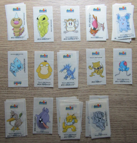 Pokemon 1999 dunkin - pokemon,