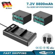 2Pcs NP-F970 Akku+ USB