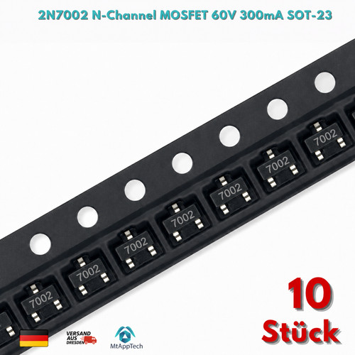 Stück 2n7002 channel - 10,