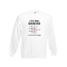 Löse Probleme: Sekretär | Büro Sweatshirt Weiß