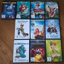 Walt Disney DVD Sammlung, 10 Stück Eiskönigin, Arielle die Meerjungfrau,...