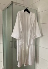 Bademantel Saunamantel Morgenmantel weiß, Baumwoll-Frottee, Gr. L Unisex  - NEU