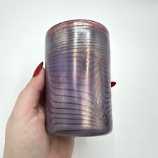 Vase Glas Eisch 1982 Signiert