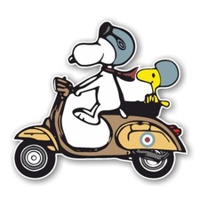 VESPA SNOOPY PVC AUFKLEBER (MBRPVC073)