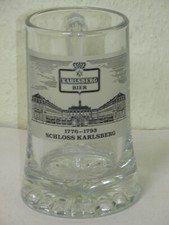 Bierkrug Glasbierkrug Bierglas Karlsberg Schloss Karlsberg (max. 0,3 Liter)