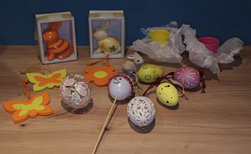 Tlg alter osterschmuck - 14-tlg.,