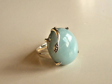 Damenring mit Amazonit als