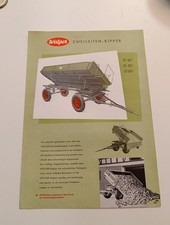 Original Prospekt Welger Zweiseiten Anhänger Kipper Traktor Unimog N5