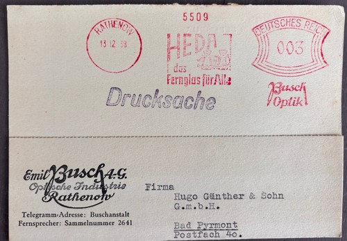 Emil busch optische - ag,
