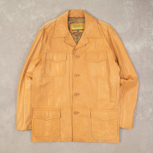 Vintage 90er leder blazer - 90er,