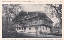 Kutterling   1914 " Bauernhaus von  Maler Johann Sperl  " Foto mit Text 1914
