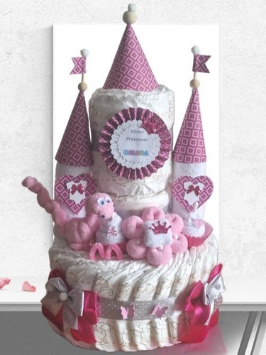Windeltorte rosa pink - windeltorte,