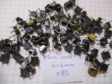80 Stück Mini Taster Schalter Drucktaster 6x6mm gebraucht