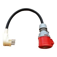 Adapter Perilex Winkel Stecker auf CEE Kupplung 16A Starkstrom Kabel 5x2,5mm²